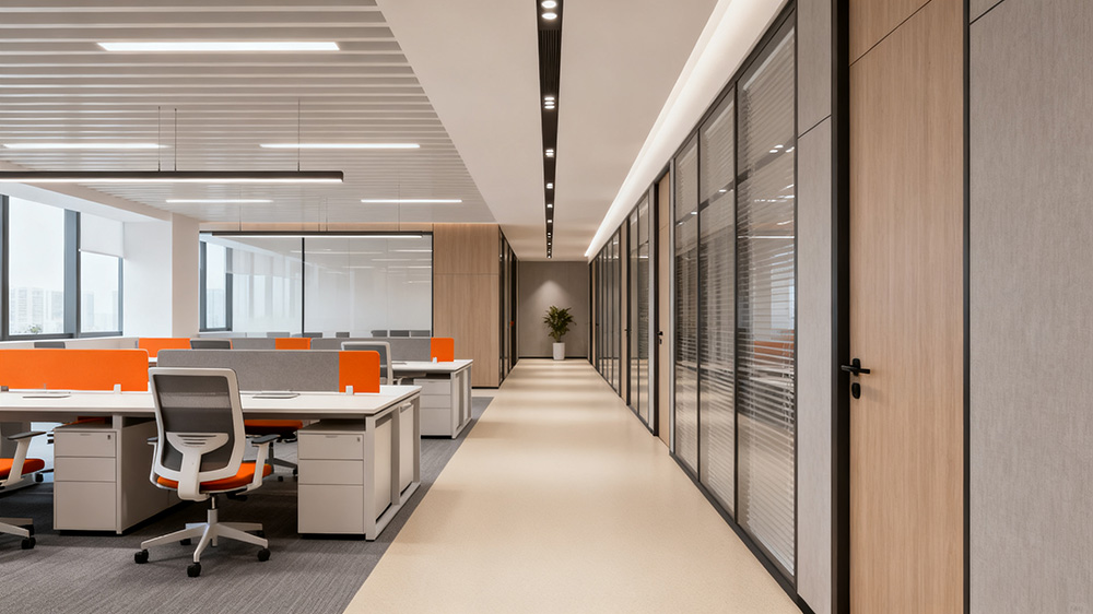 辦公室地面鋪PVC地板的效果